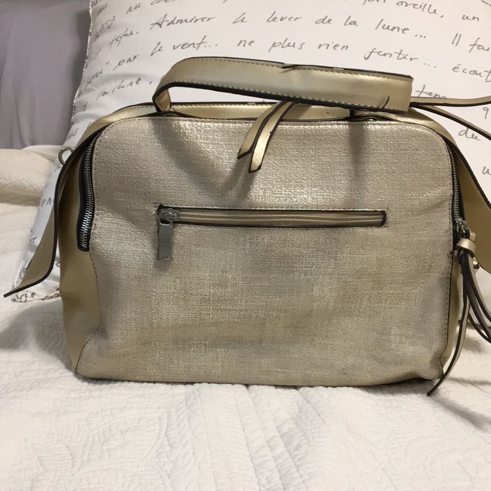 Elegant Cream And Gold Handbag NWOT